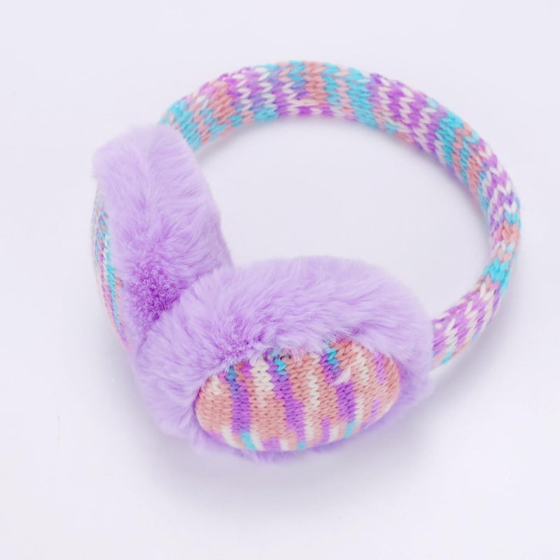 BUTITNOW Winter Knit EarMuffs for Kids Warm Furry Girls Ear Muffs Plush Toddler Ear Warmers Outdoor Ear Covers - Image 5
